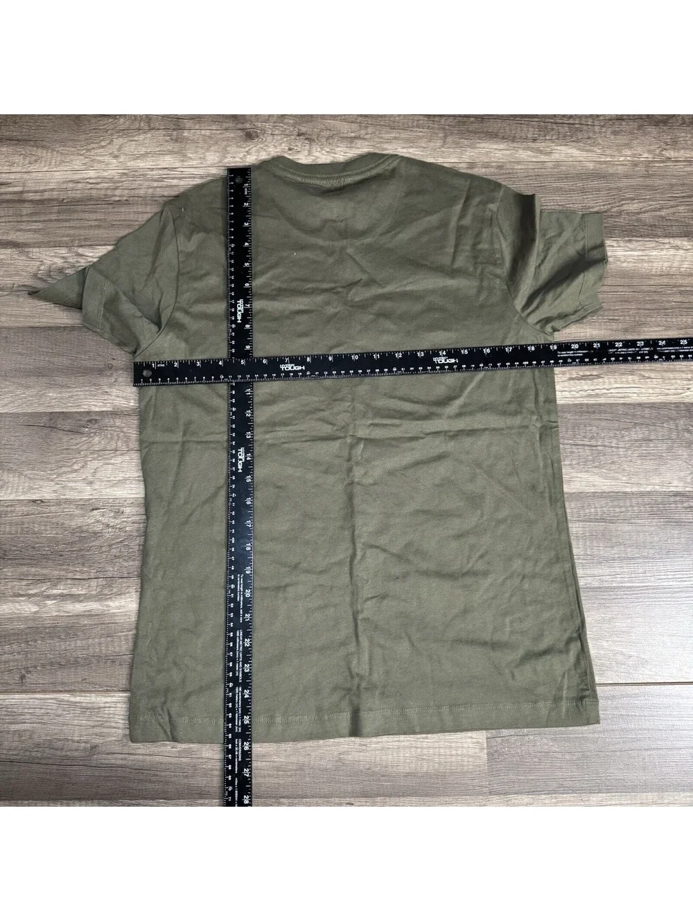 True Religion Mens T-Shirt S Premium Tee Short Sleeve Chest Graphic Olive Green